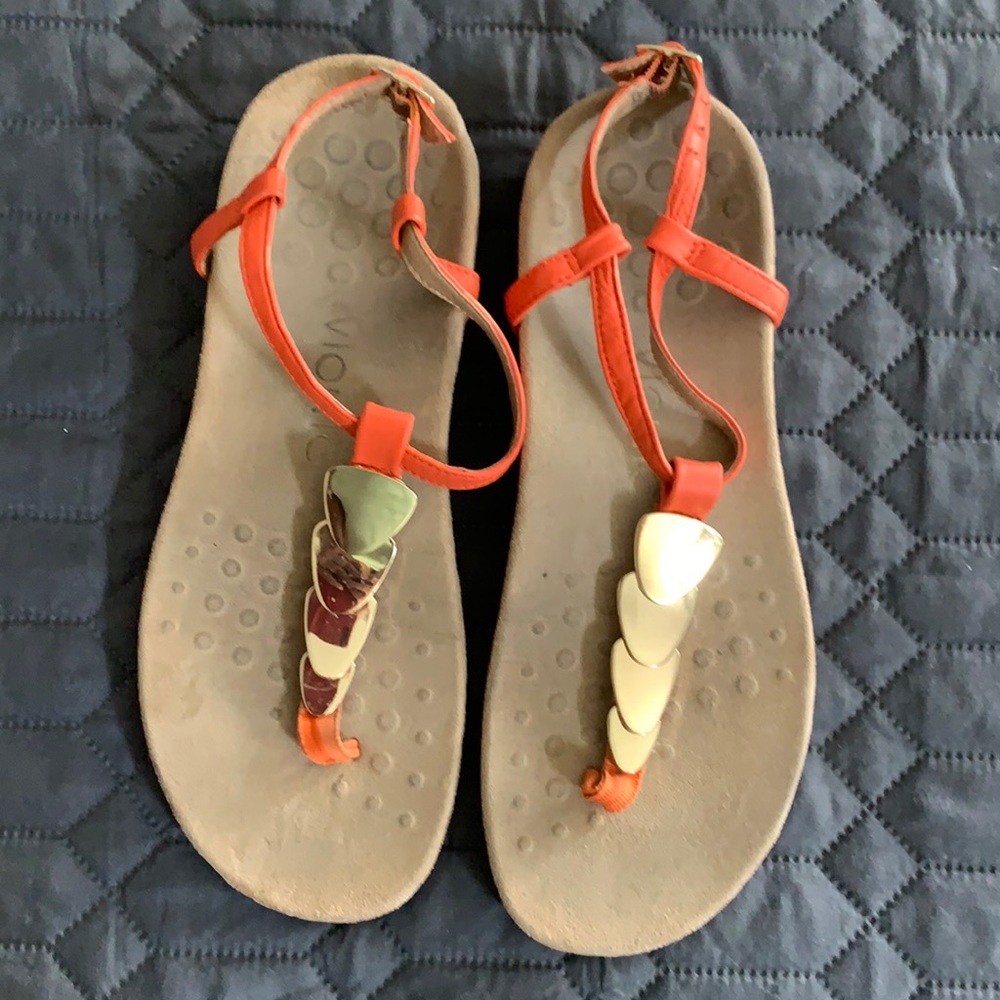 Bionic orange sandals
